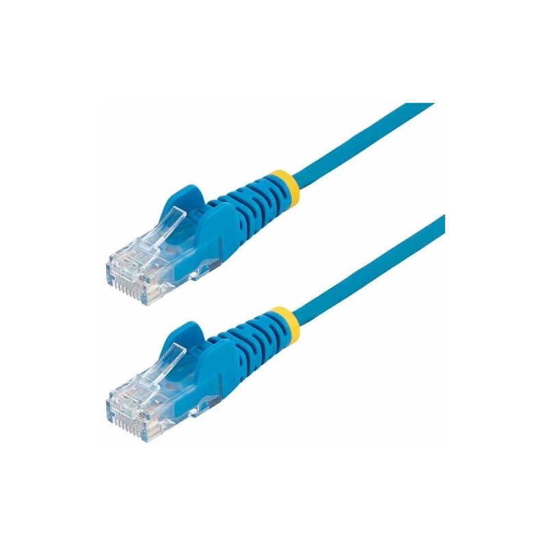 StarTech.com 1 m CAT6 Cable - Slim CAT6 Patch Cord - Blue - Snagless RJ45 Connectors - Gigabit Ethernet Cable - 28 AWG (N6PAT100