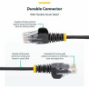 StarTech.com 1 m CAT6 Cable - Slim CAT6 Patch Cord - Blue - Snagless RJ45 Connectors - Gigabit Ethernet Cable - 28 AWG (N6PAT100