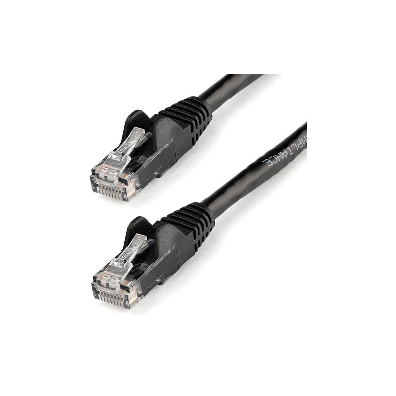 StarTech 2m CAT6 Ethernet Cable - Black Snagless Gigabit - 100W PoE UTP 250Mhz Category 6 Patch Cord UL Certified Wiring/TIA - 2