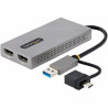 USB to Dual HDMI Adapter 4K30Hz + 1080p