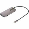 STARTECH 0.3M USB-C MULTIPORT ADAPTER, 100W, USB(3), 4K HDMI(1), SD/MICROSD, 3YR