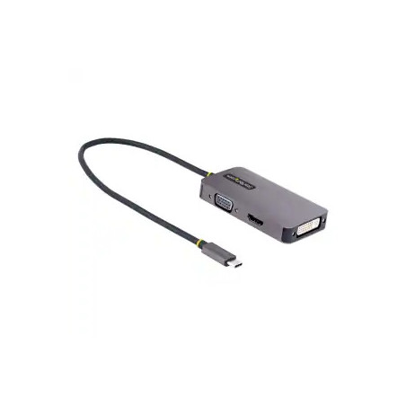 STARTECH USB C VIDEO ADAPTER to HDMI DVI VGA, 4K 60Hz DISPLAY, 3YR
