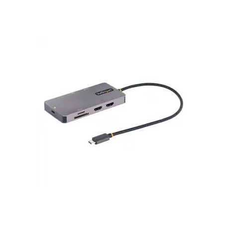 STARTECH USB-C MULTIPORT ADAPTER, 4K DUAL HDMI, 5GBPS USB HUB, 100W PD 3 YR