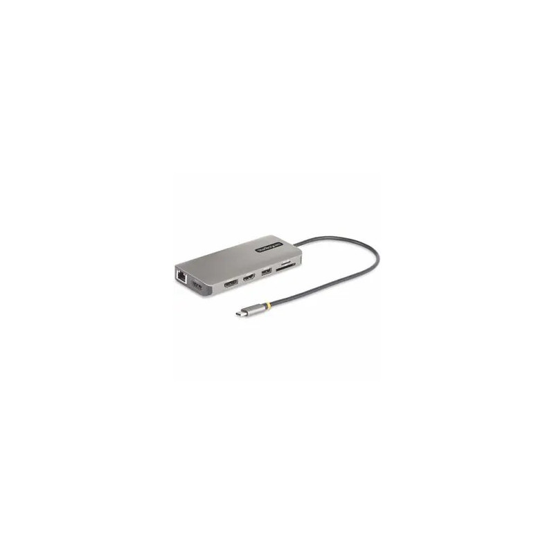 STARTECH USB-C TRIPLE-MONITOR MULTIPORT ADAPTER, HDMI/DP/CARD READER, 3 YR