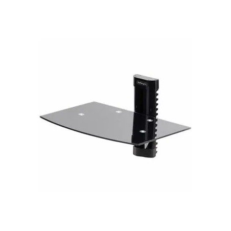 StarTech FLOATING WALL-MOUNTED AV SHELF, GLASS, H/ADJ, 2YR