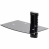 StarTech FLOATING WALL-MOUNTED AV SHELF, GLASS, H/ADJ, 2YR