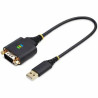 STARTECH 1FT (30CM) USB TO SERIAL ADAPTER CABLE, COM RETENTION, RS232, 2 YR