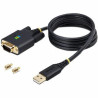 STARTECH 1M USB TO SERIAL ADAPTER CABLE, COM RETENTION, FTDI, RS232, CHANGEABLE SCREWS/NUT