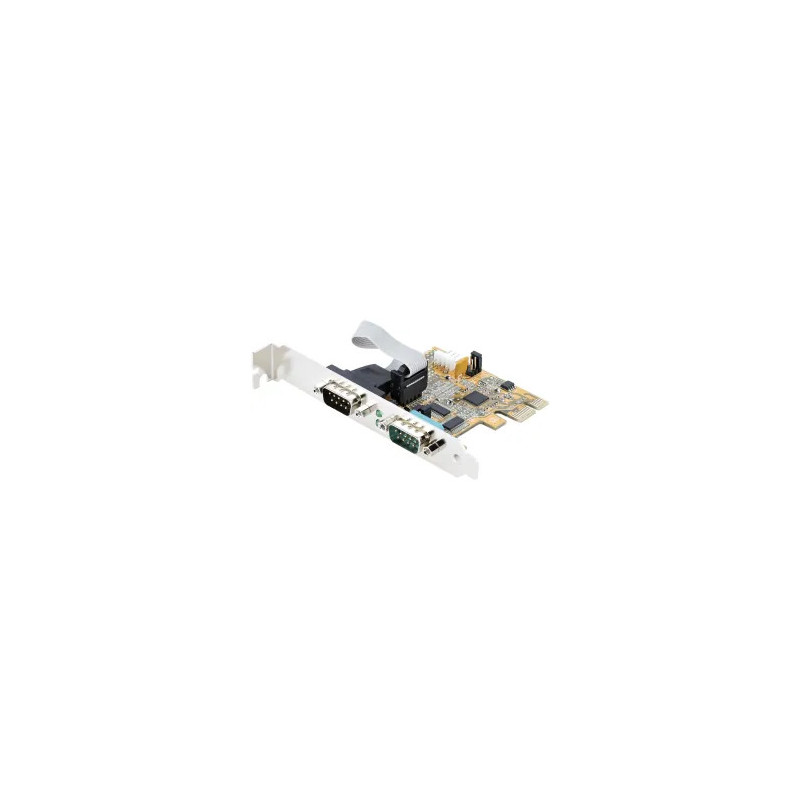 STARTECH 2-PORT PCI EXPRESS SERIAL CARD, DUAL PORT PCIE TO RS232 (DB9) SERIAL CARD, 16C105