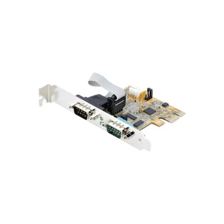 STARTECH 2-PORT PCI EXPRESS SERIAL CARD, DUAL PORT PCIE TO RS232 (DB9) SERIAL CARD, 16C105