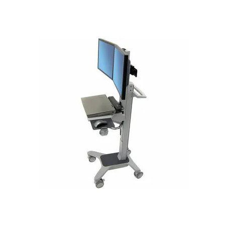 Dual LCD Wideview Workspace Cart