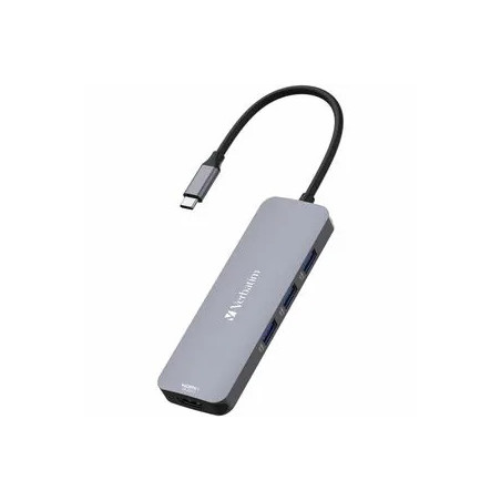 VERBATIM CMH-08 USB-C MULTIPORT HUB: 2 X