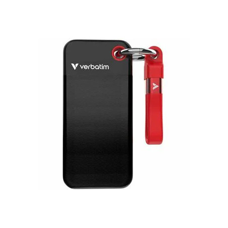 1TB POCKET SSD USB-C BLACK/RED