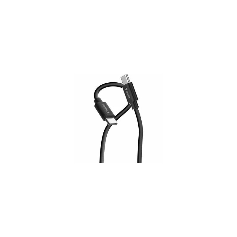 CABLE USB-C TO USB-C BLACK/WHITE 2PK
