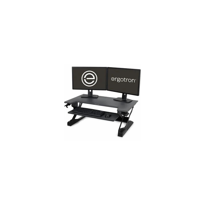 WORKFIT TL BLACK SIT STAND TABLETOP