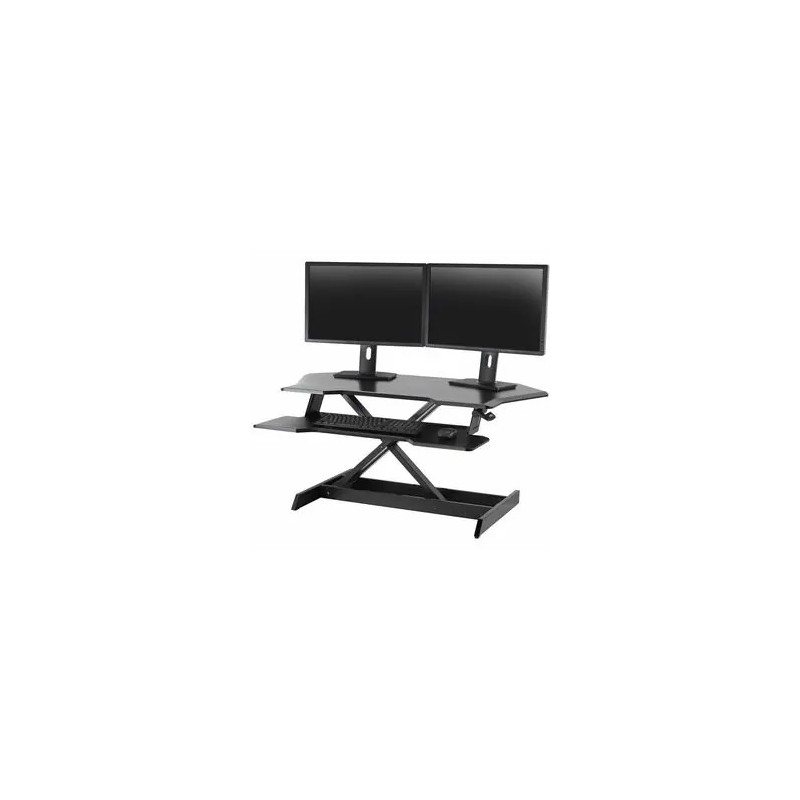 WORKFIT CORNER SIT-STAND DESK BLACK