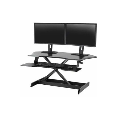 WORKFIT CORNER SIT-STAND DESK BLACK