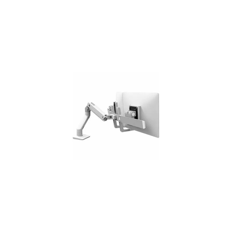HX DESK DUAL MONITOR ARM WHITE