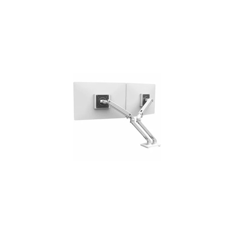 MXV DESK DUAL MONITOR ARM (WHITE)