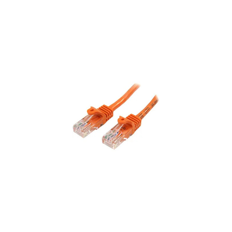 1mOrangeSnaglessUTPCat5ePatchCable
