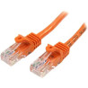 1mOrangeSnaglessUTPCat5ePatchCable