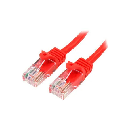 STARTECH 1M RED CAT5E/ CAT 5 SNAGLESS ETHERNET PATCH CABLE