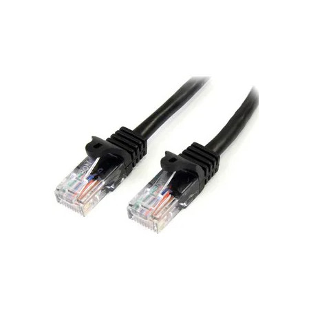 STARTECH 2M BLACK CAT5E/ CAT 5 SNAGLESS PATCH CABLE 2M, LTW