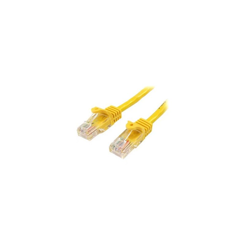 2m Yellow Snagless UTP Cat5e Patch Cable