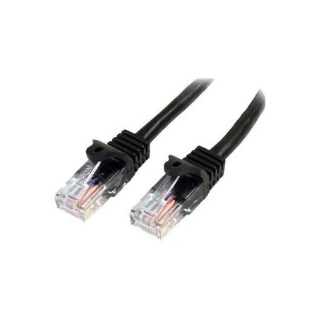 0.5m Black Snagless Cat5e Patch Cable.