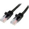 0.5m Black Snagless Cat5e Patch Cable.