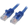 STARTECH 50CM BLUE CAT5E/ CAT 5 SNAGLESS ETHERNET PATCH CABLE 0.5 M