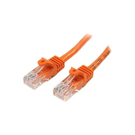 0.5m Orange Snagless Cat5e Patch Cable
