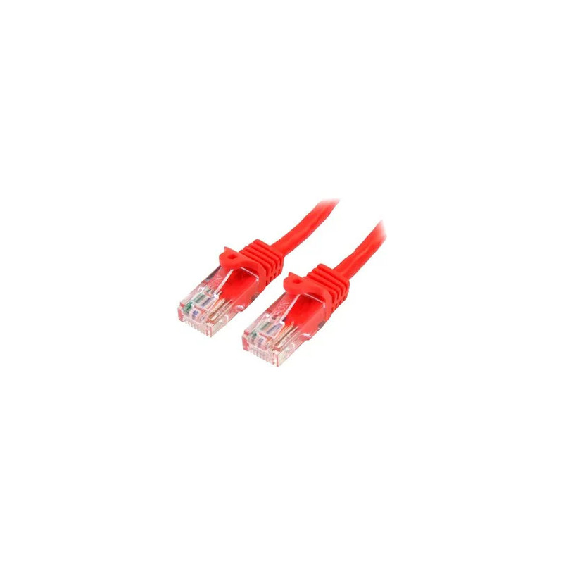 0.5m Red Snagless Cat5e Patch Cable