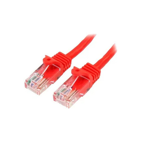 0.5m Red Snagless Cat5e Patch Cable