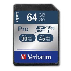 VERBATIM PRO SDXC 64GB UHS-L