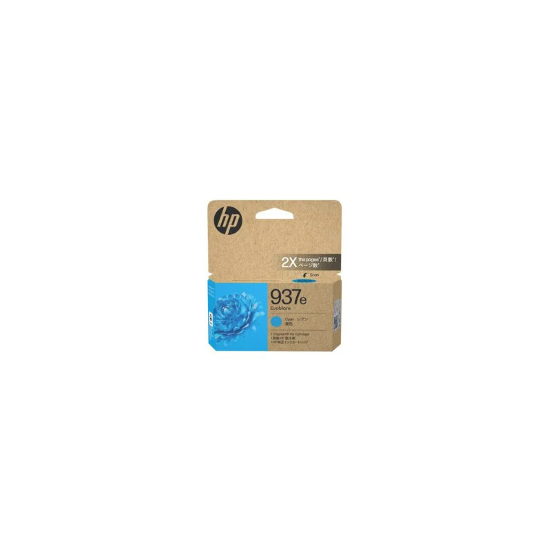 HP 937E EVOMORE CYAN ORIGINAL INK CRTG