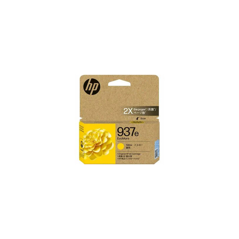HP 937E EVOMORE YELLOW ORIGINAL INK CRTG