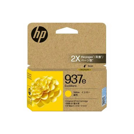 HP 937E EVOMORE YELLOW ORIGINAL INK CRTG
