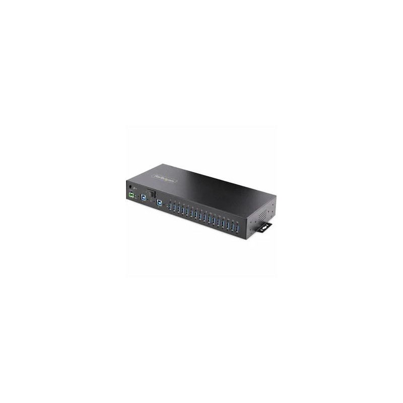 STARTECH 16 PORT INDUSTRIAL USB 3.0 HUB/SWITCH 5GBPS, METAL, MOUNTABLE 2YR