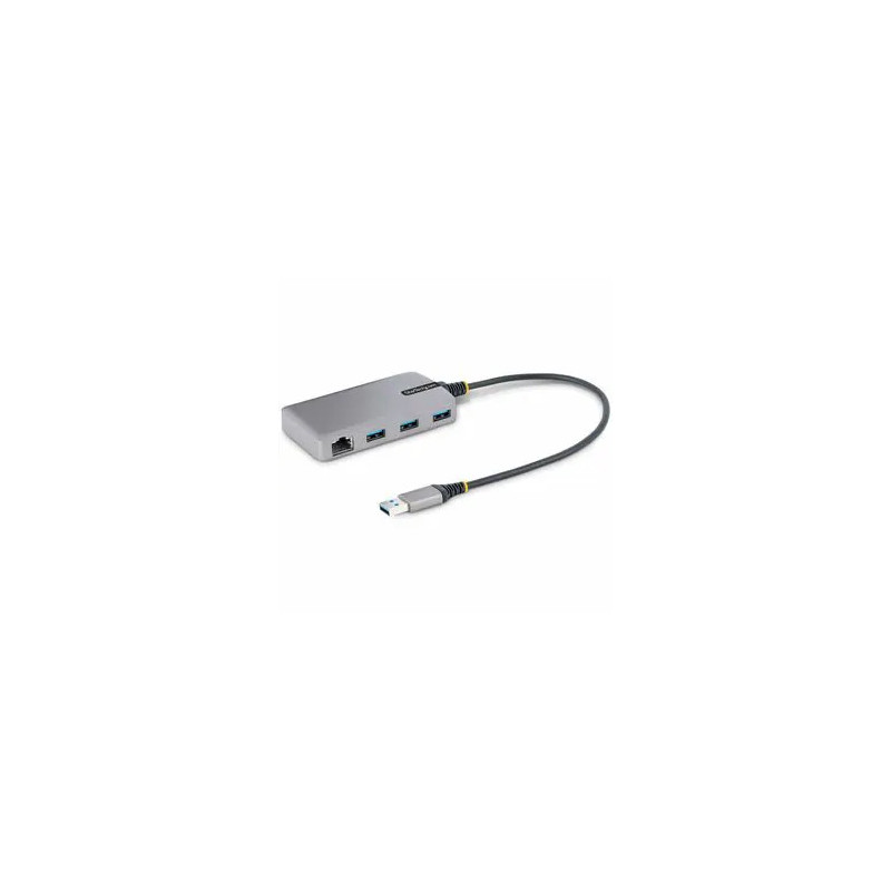 3-Port USB Hub w/ GbE Ethernet Adapter