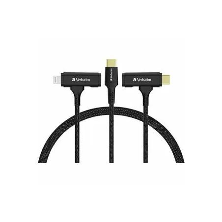 VERBATIM CABLE - 2 IN 1 120CM USB C TO C