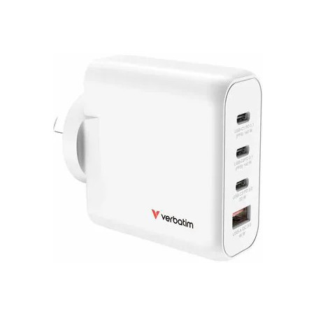 VERBATIM GAN CHARGER 4 PORT 140W