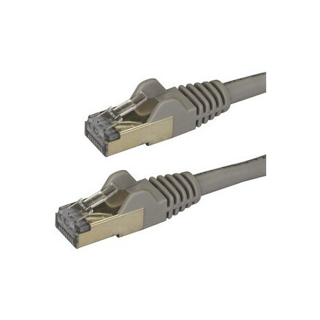 0.5m Gray Cat6a Ethernet Cable - STP