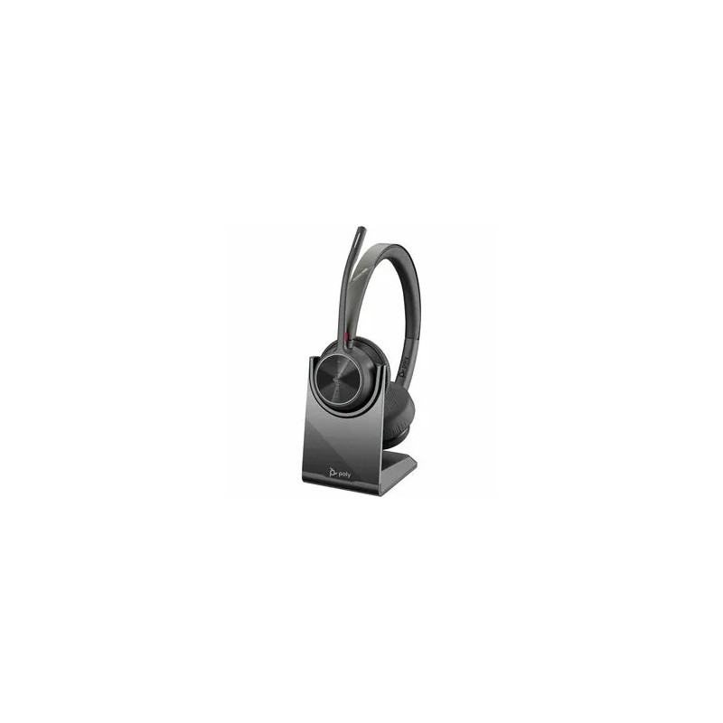 HP POLY VOYAGER 4320 OTH WIRELESS MS STEREO HEADSET W/CHARGING STAND, BT700 DONGLE , USB-A