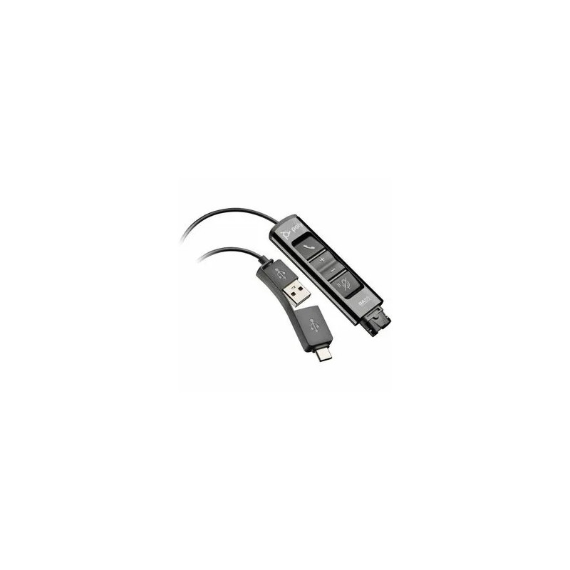 HP POLY DA85 QD TO USB-A & C SMART DIGITIAL ADAPTER CABLE W CALL CONTROLS