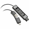 HP POLY DA85 QD TO USB-A & C SMART DIGITIAL ADAPTER CABLE W CALL CONTROLS