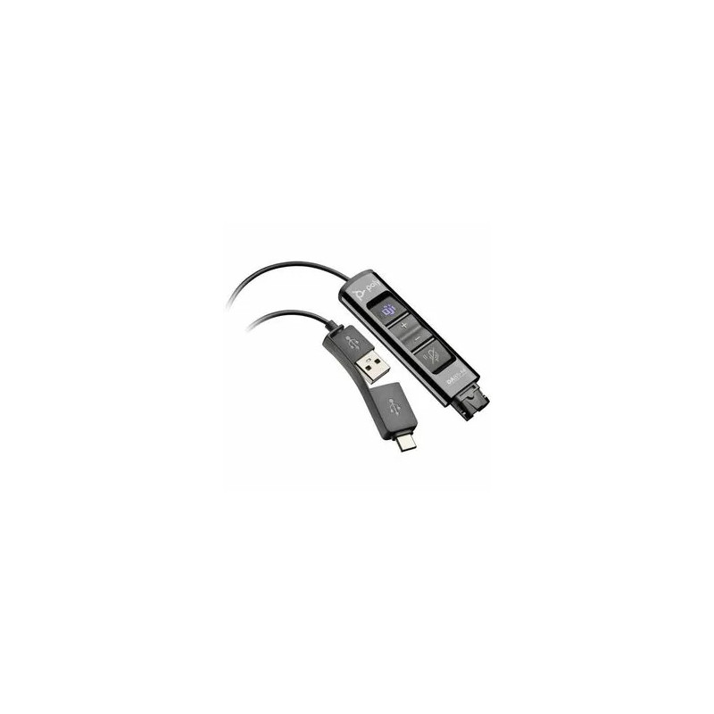 HP POLY DA85-MS QD TO USB-A & C SMART DIGITIAL ADAPTER CABLE WITH CALL CONTROLS