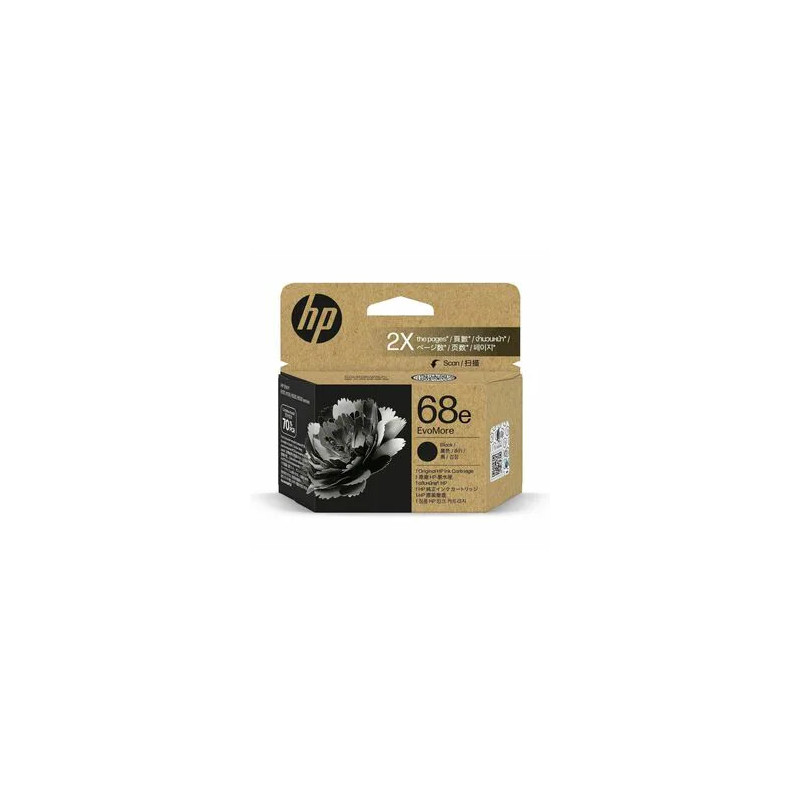 68E EVOMORE BLACK ORIGINAL INK CARTRIDGE
