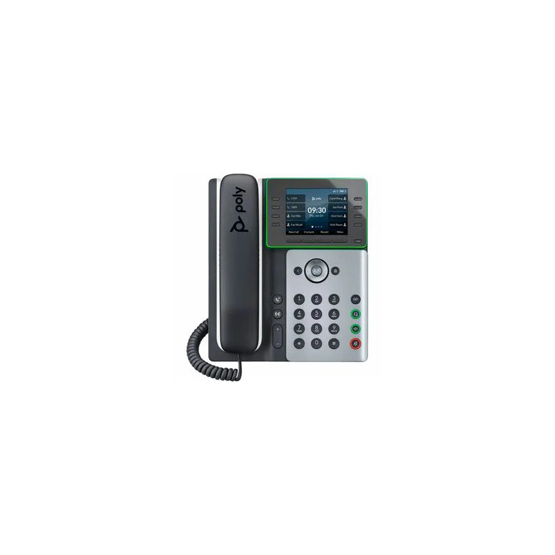 HP POLY EDGE E350 IP PHONE W/HANDSET,3.5" COLOUR SCREEN,8 LINES KEY, BLUETOOTH/WIFI