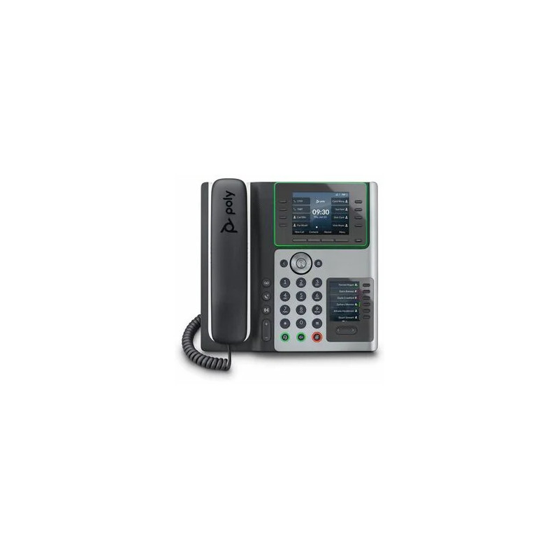 HP POLY EDGE E450 IP PHONE W/HANDSET,3.5" COLOUR SCREEN,8 LINESKEY,BLUETOOTH/WIFI,EXP OPTI